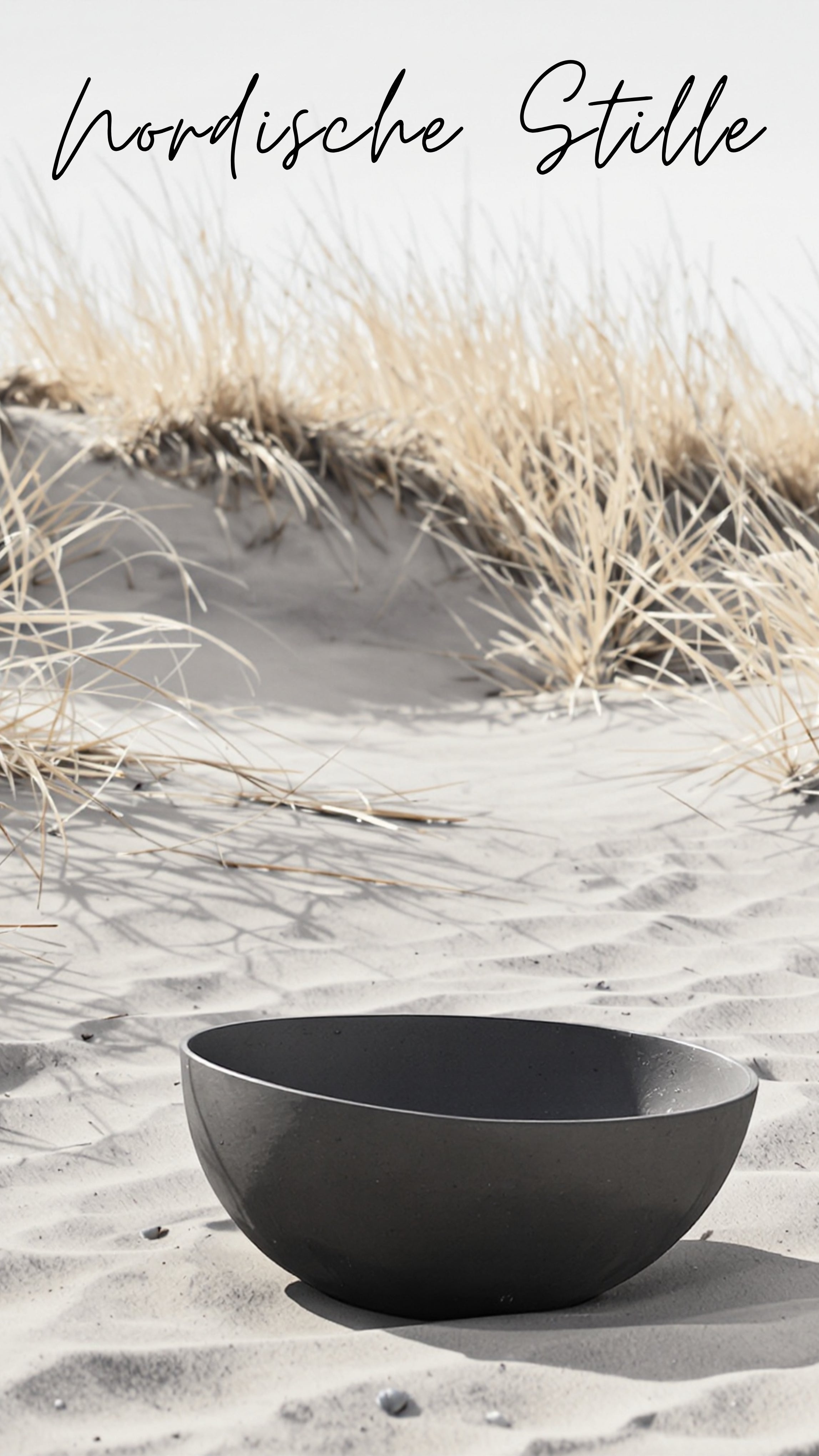 Black stoneware bowl nordic coast