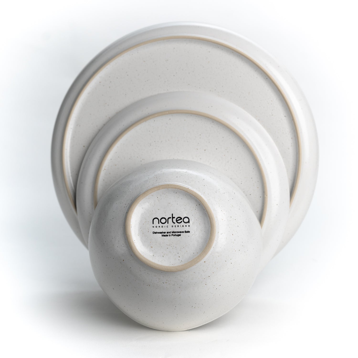 Nordisches Design skandinavisches geschirr, Geschirrset weiß matt, für 6 Personen, 18-tlg, mit organischen Formen, Portugiesisches Geschirr nachhaltig hergestellt in Portugal