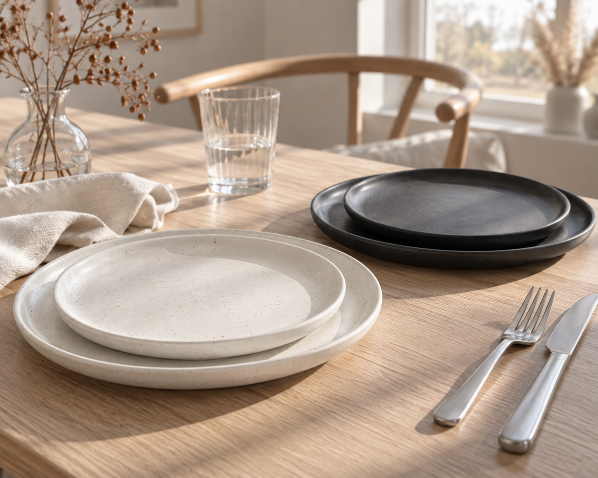 Geschirr mit hohem Rand skandinavisches design