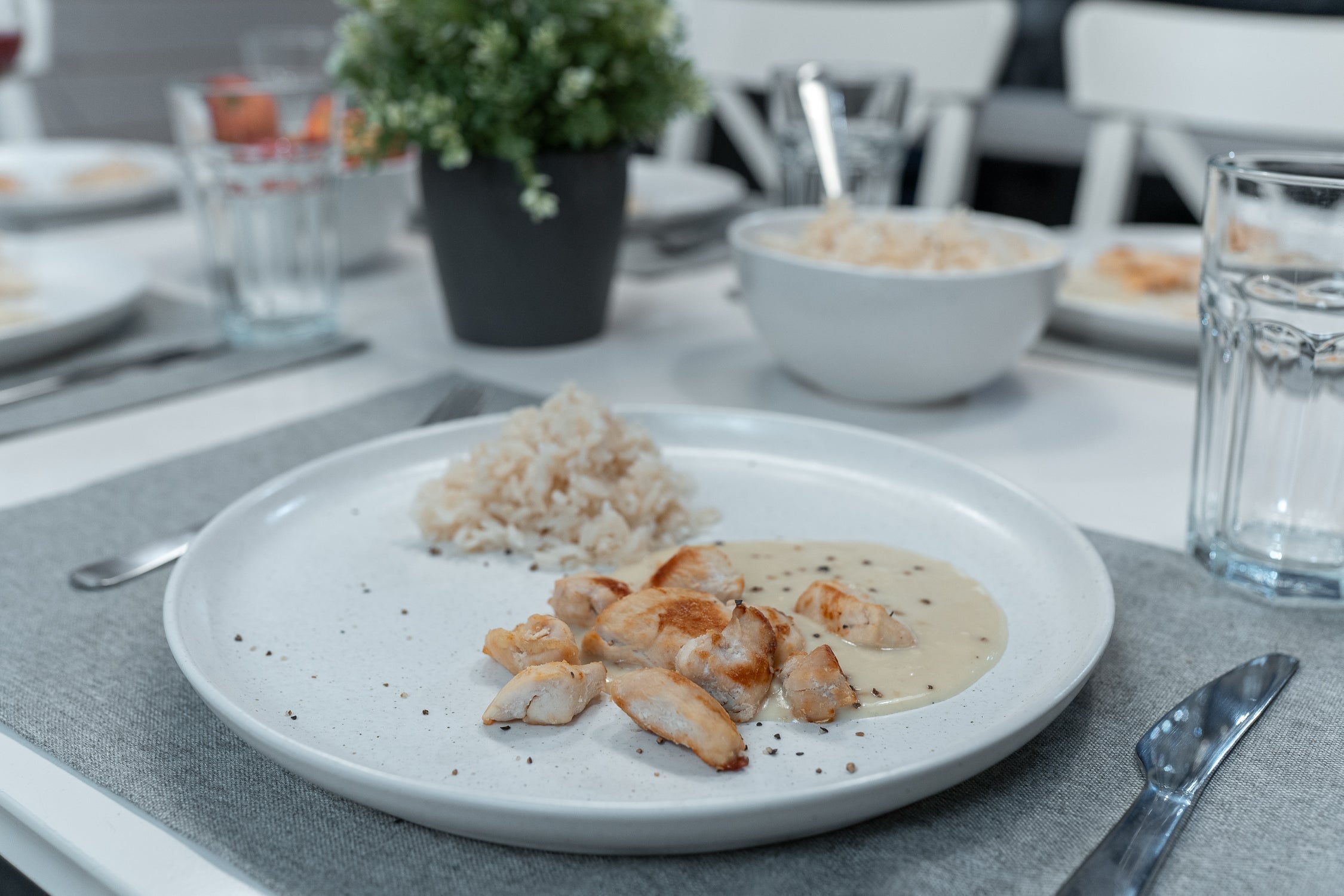 Modernes Geschirr set