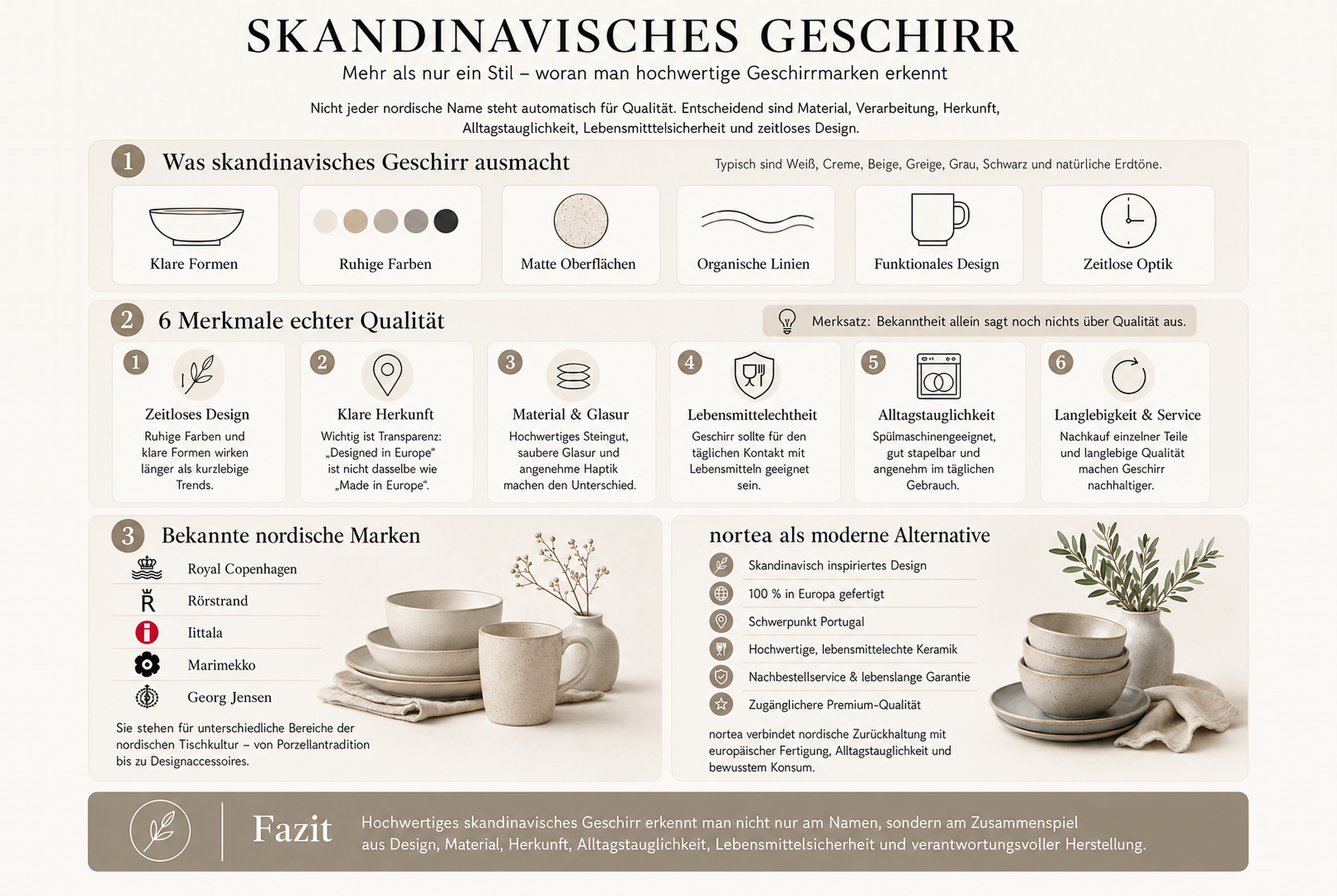 Welche skandinavischen Geschirrmarken gibt es?